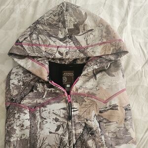 Roper Camo Hoodie with Pink Accents